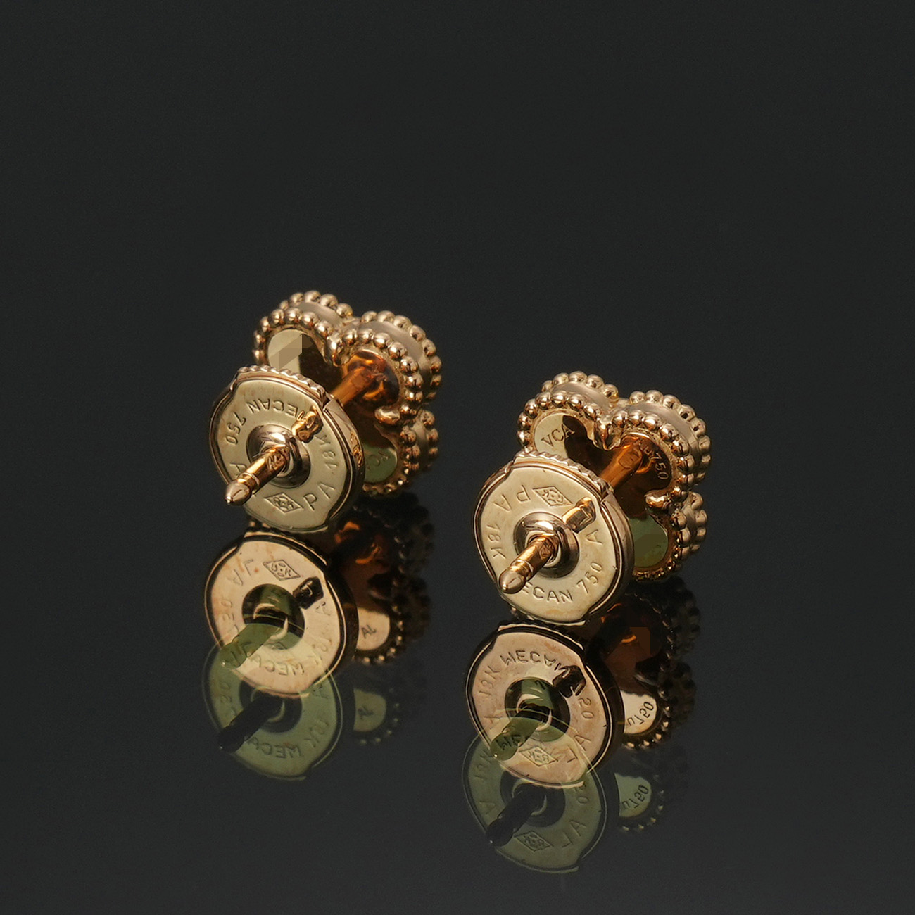 VAN CLEEF & ARPELS(USED)반클리프 스윗 알함브라 이어링 오닉스